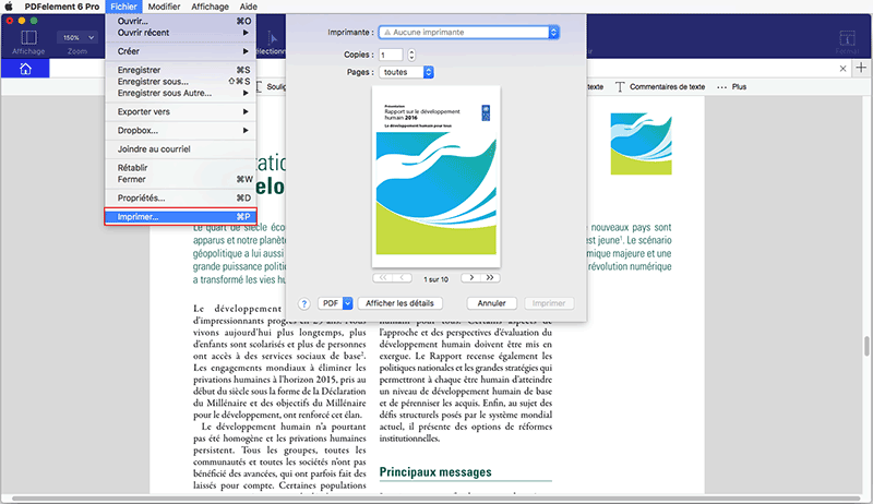 imprimer pdf sur ipad