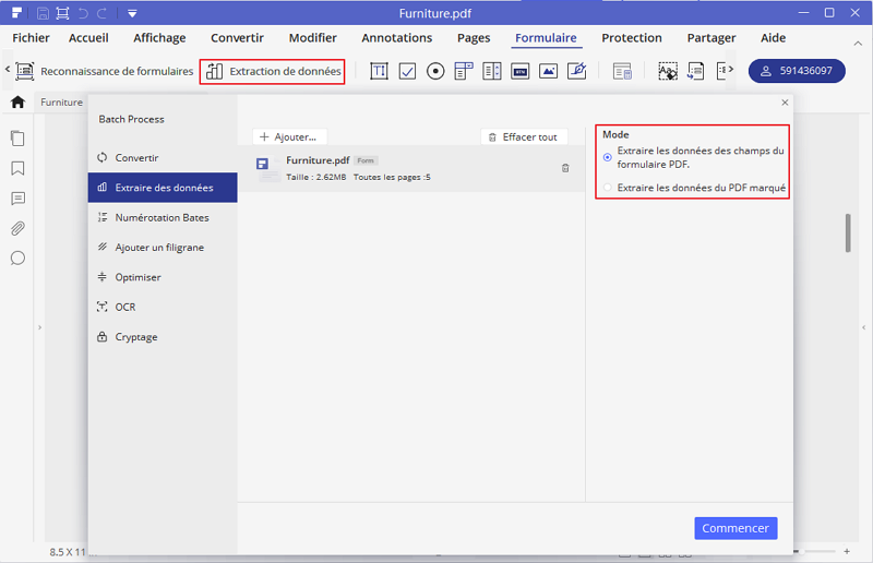 extraire des données d'un pdf à excel