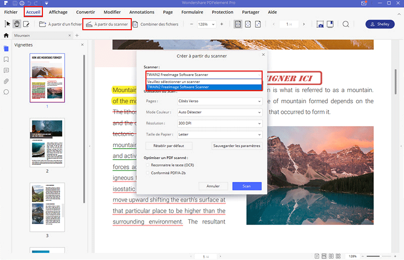créer un pdf à partir du scanner gratuit